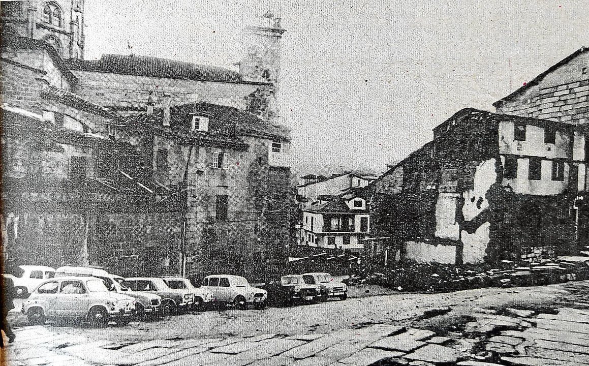 Aspecto que presentaba la Plaza de Los Suaves en 1970. (Foto: Reza)