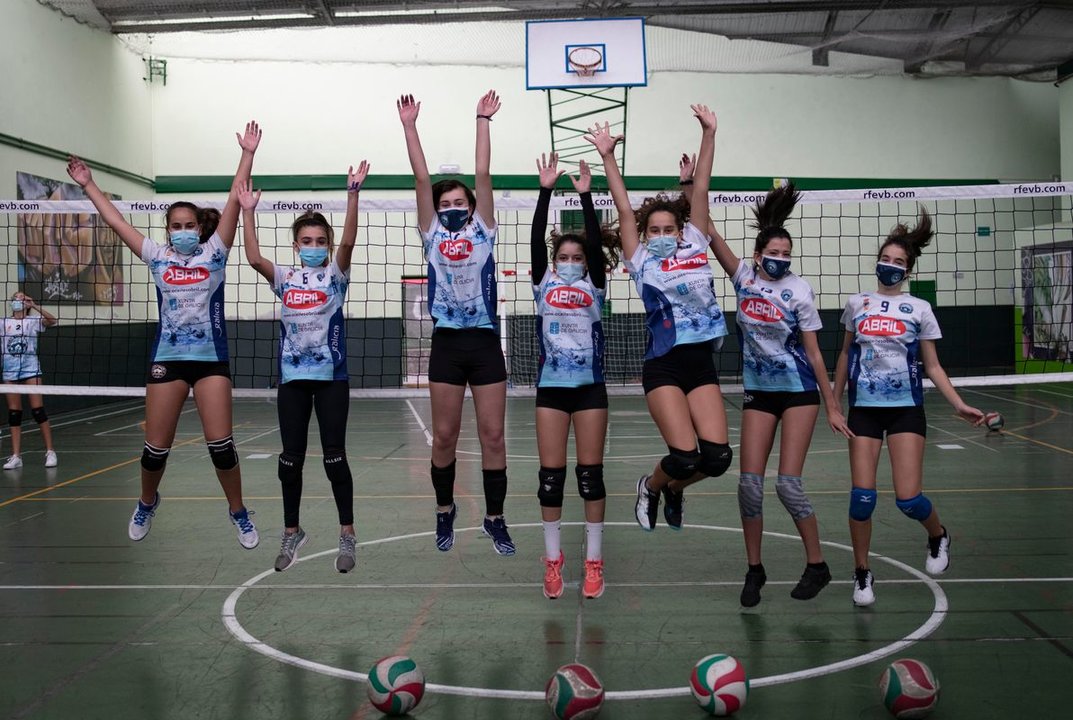 Ourense. 09/10/2020. Reportage sobre el club Voleibol Ourense.
Foto: xesús Fariñas