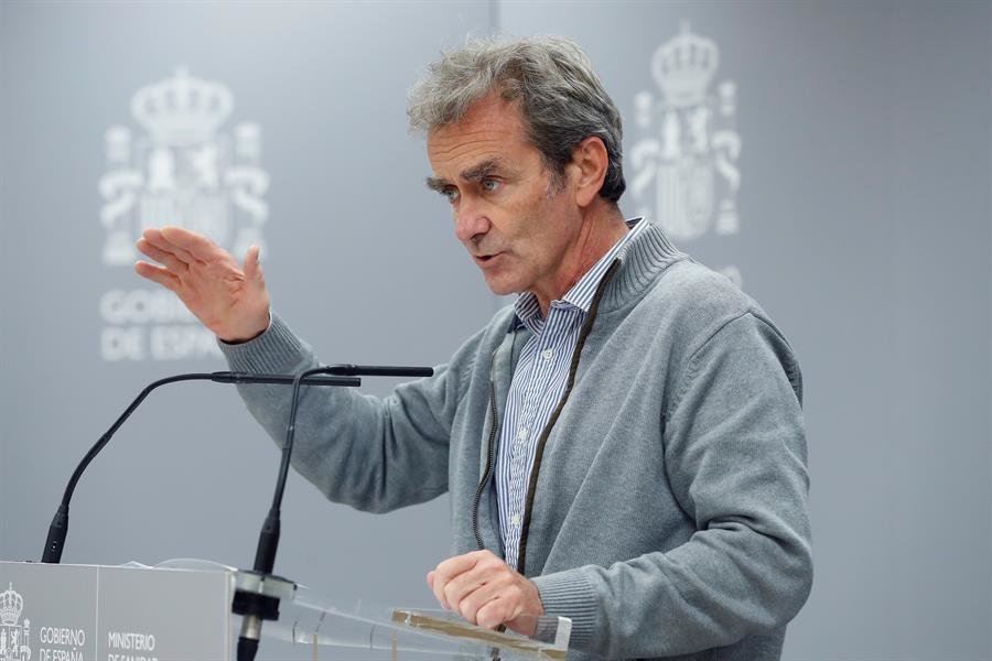 Fernando Simón, en rueda de prensa (EFE).