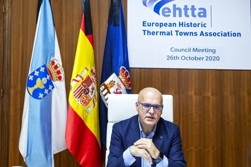 Videoconferencia Manuel Baltar cos membros da ETAH.
