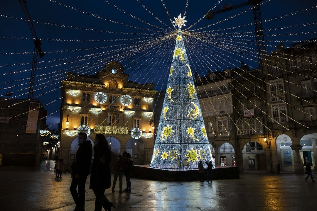 Ourense. 14/12/2020. Especial de Nadal na cidade de Ourense.
Foto: Xesús Fariñas