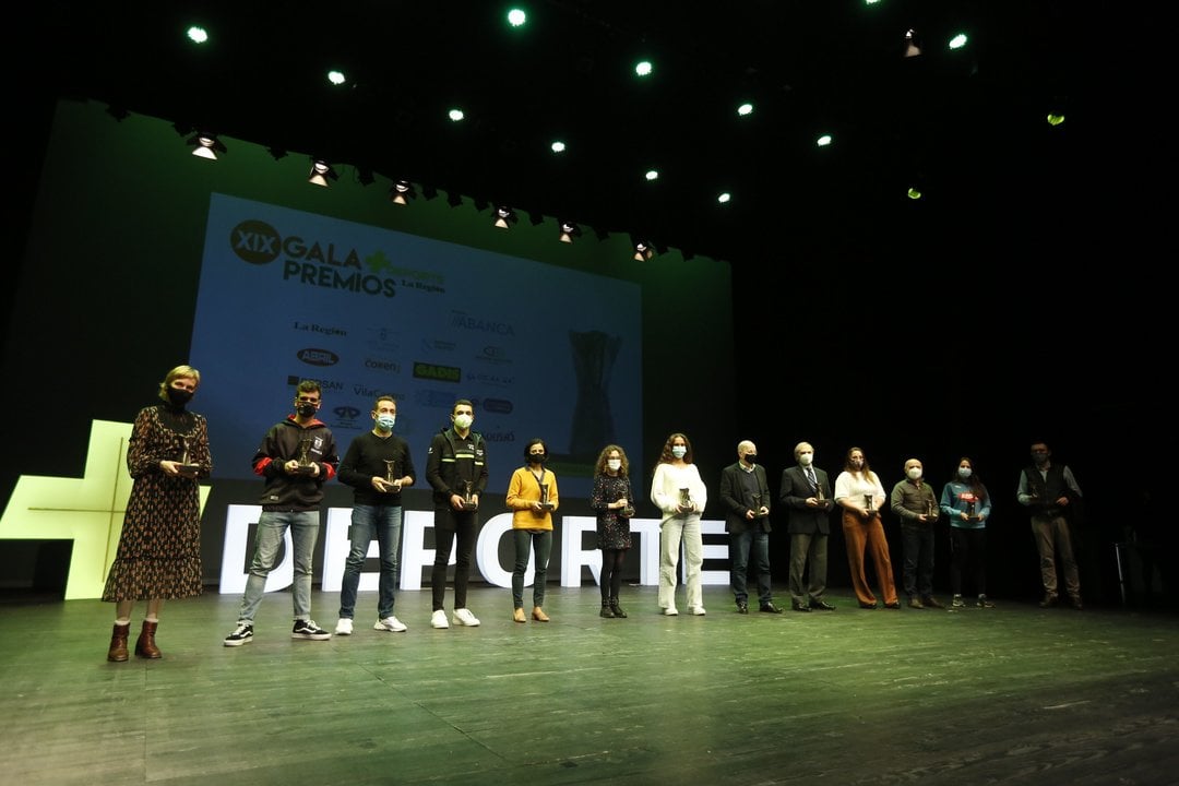 Ourense. 15/12/2020. XIX Gala premios +Deporte 2020 en el auditorio de Ourense con aforo limitado por la pandemia del Covid-19.
Foto: Xesús Fariñas