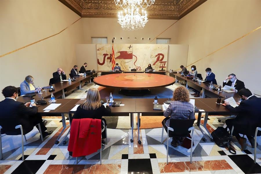 Reunión semanal del gobierno de la Generalitat en funciones (EFE).
