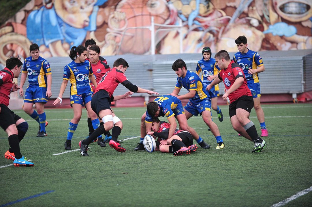 ORUENSE 23/11/2019.- Campus sub18-Pontevedra, partido de rugby. José Paz