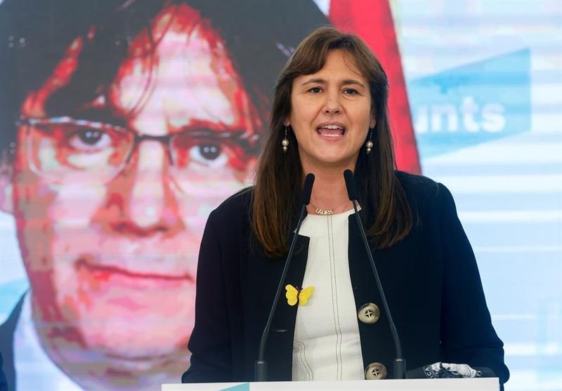 La candidata de JxCat a la presidencia de la Generalitat, Laura Borràs