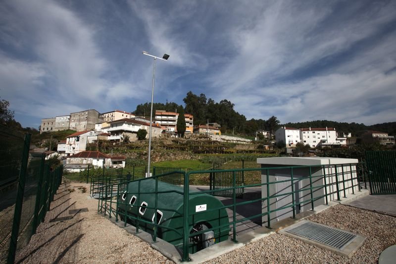 La estación depuradora de aguas residuales ubicada en Ponte Barxas (ARCHIVO).