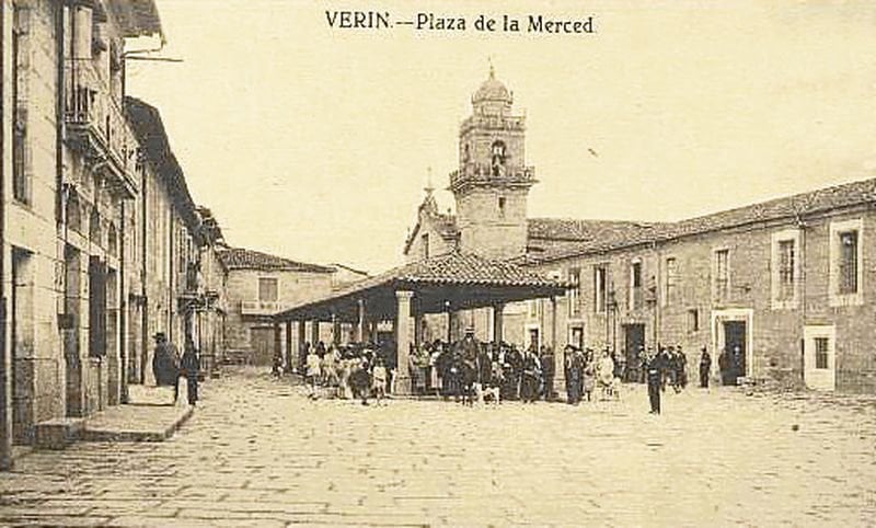 Plaza de la Merced a principios del siglo XX.