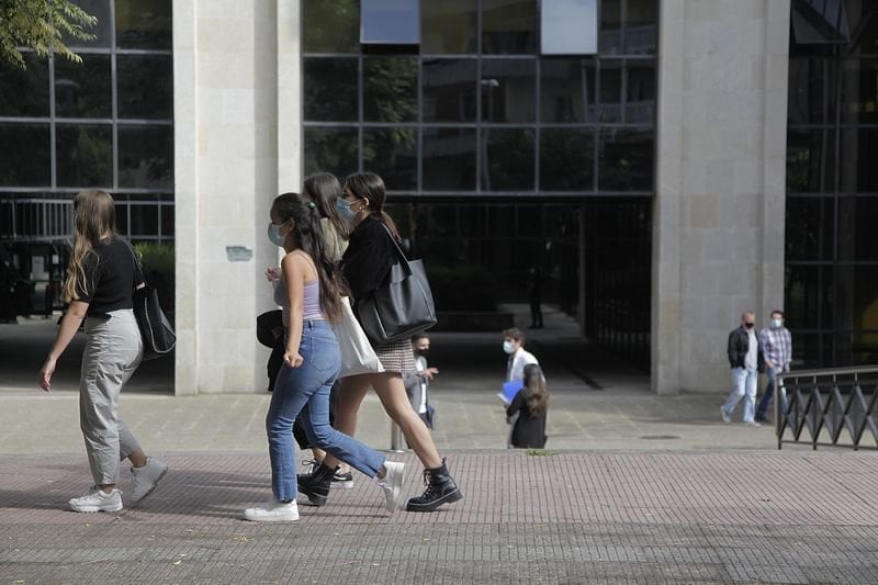 Estudiantes del Campus de Ourense, en una imagen de inicio de curso (MIGUEL ÁNGEL).