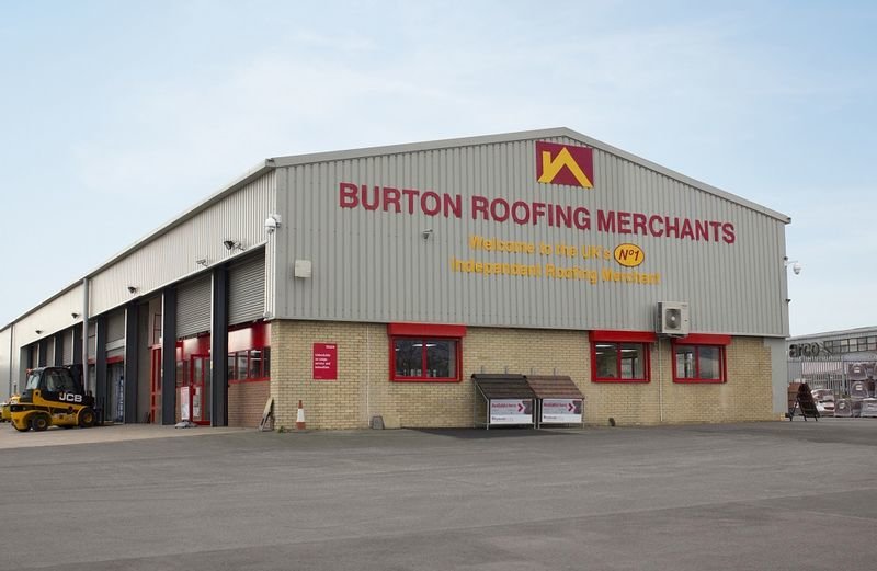 Instalaciones de Burton Roofing Merchants, filial de Cupa Group.