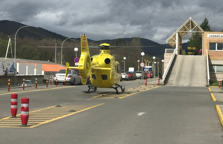 hospital verín helicóptero
