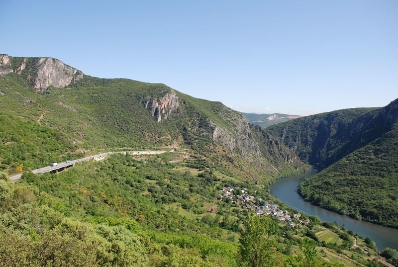 Vista del Parque Natural de la Serra da Enciña da Lastra.