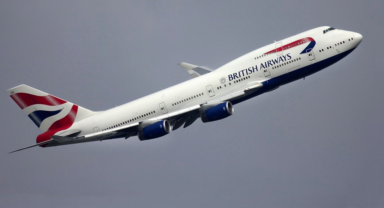 Avión de la compañía British Airways //Pixabay