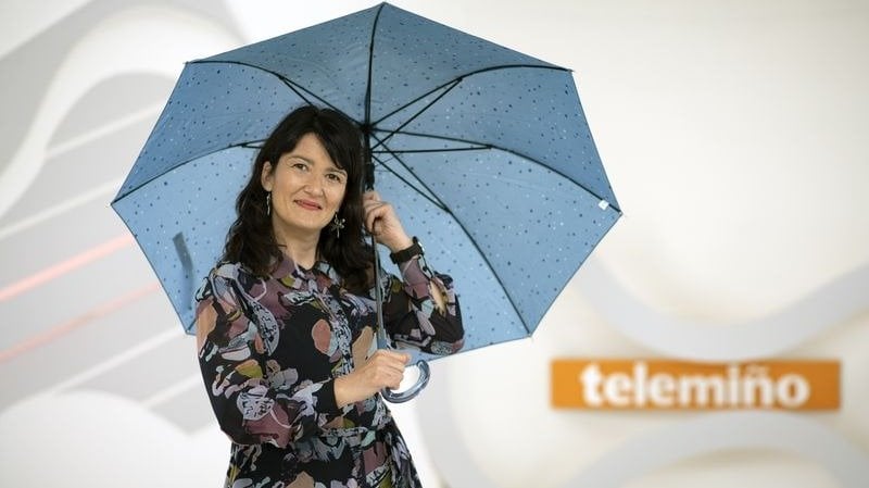 Susana Bayo, protagonista del nuevo programa del tiempo en Telemiño (XESÚS FARIÑAS).