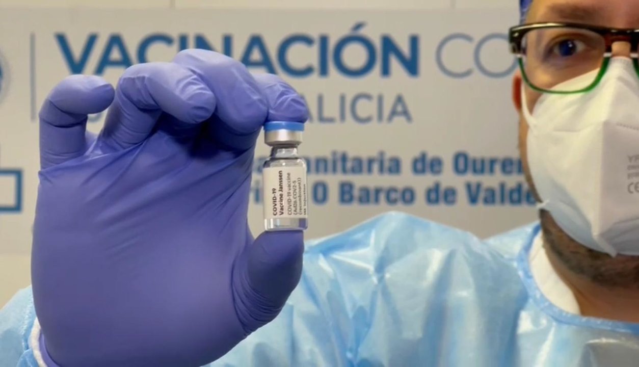 Dosis de la vacuna de Janssen en Ourense (SERGAS).