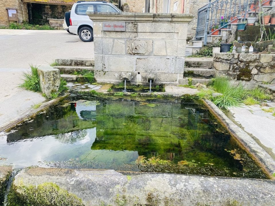 Fonte Darriba, uno de los manantiales del municipio.