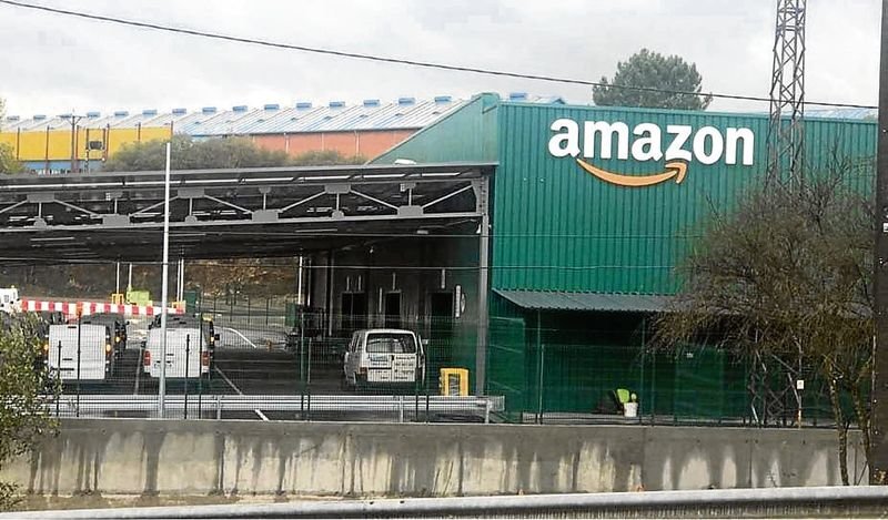 El centro logístico de la multinacional Amazon en O Porriño.