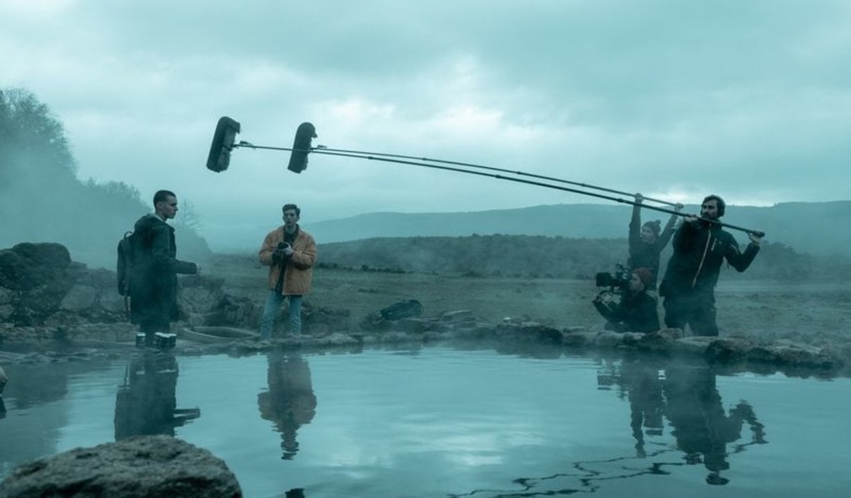 Imágenes durante el rodaje de "El desorden que dejas", en la provincia.