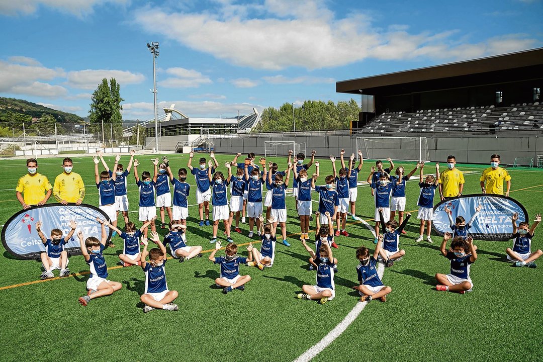 OURENSE (CAMPO DE FÚTBOL MIGUEL ÁNGEL). 29/06/2021. OURENSE. Campus de fútbol infantil Celta de Vigo. FOTO: ÓSCAR PINAL
