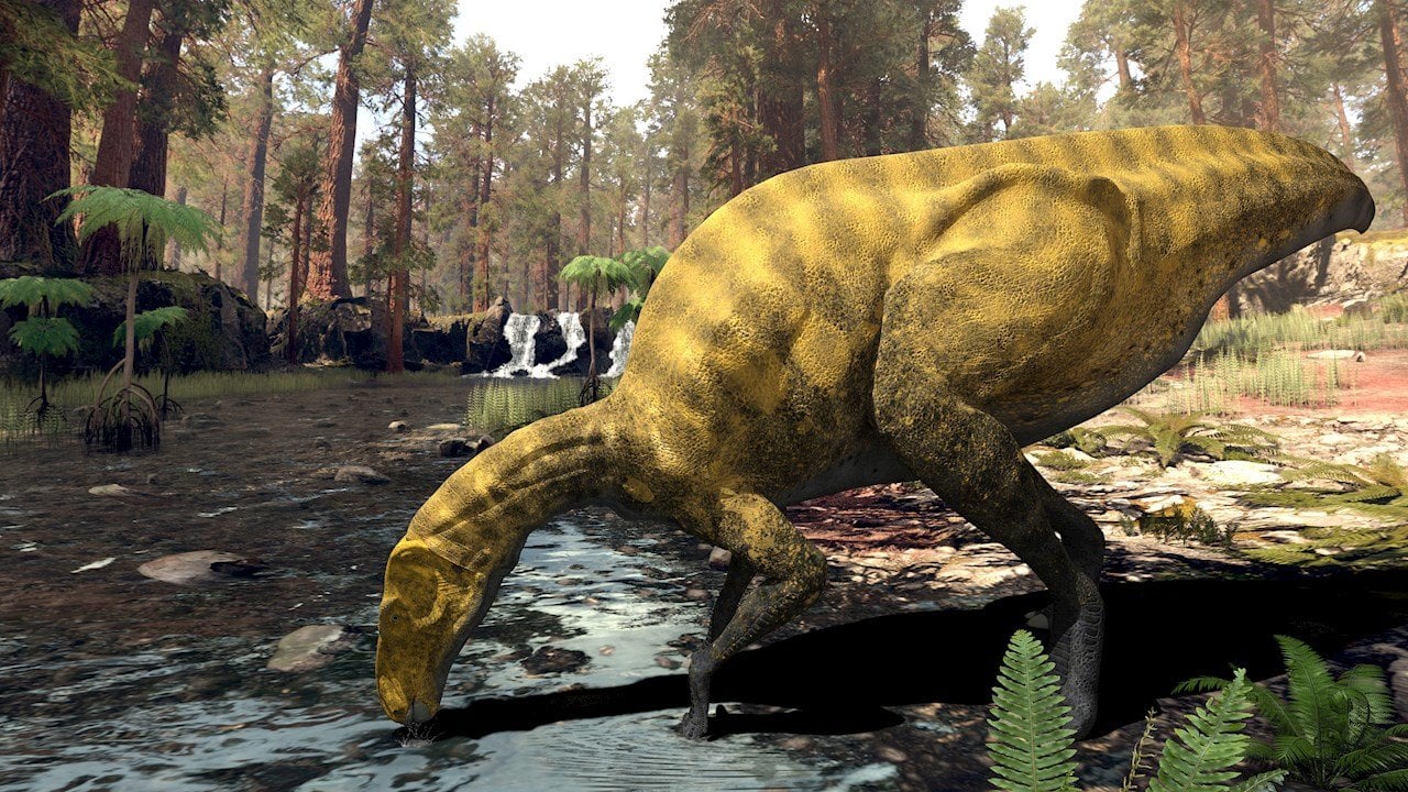 Recreación del  dinosaurio descubierto en Portell.