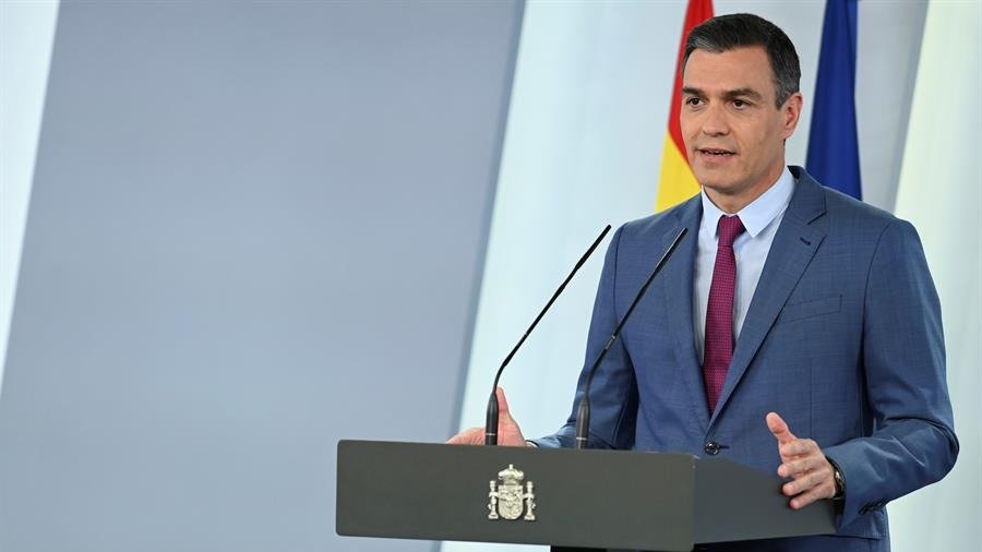 Pedro Sánchez anuncia los cambios en el Gobierno (EFE).