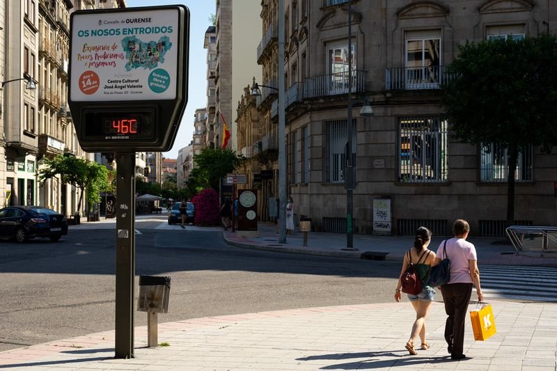 La ciudad de Ourense alcanzó en julio los 40 grados. Miguel García