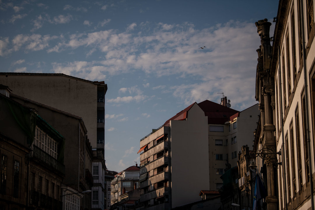 Nubes sobre a cidade de Ourense. FOTO: ÓSCAR PINAL.