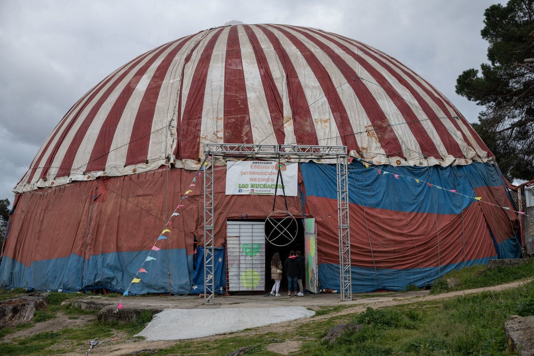 La estructura desmontable del Circo de los Muchachos, en una imagen de archivo. (FOTO: ÓSCAR PINAL)