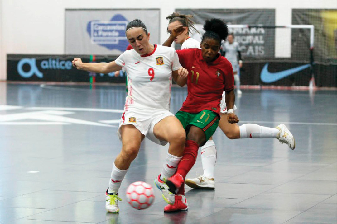 La ourensana Vane Sotelo, defendiendo los colores de la selección española.
