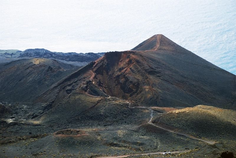 o del volcán del Tenerguía, escenario de la última erupción ocurrida en La Palma,
