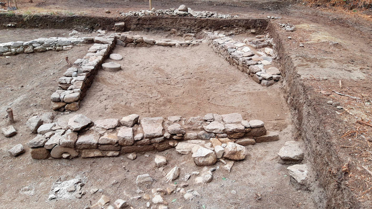 Los últimos restos arqueológicos que quedaron al descubierto en la cuarta campaña.