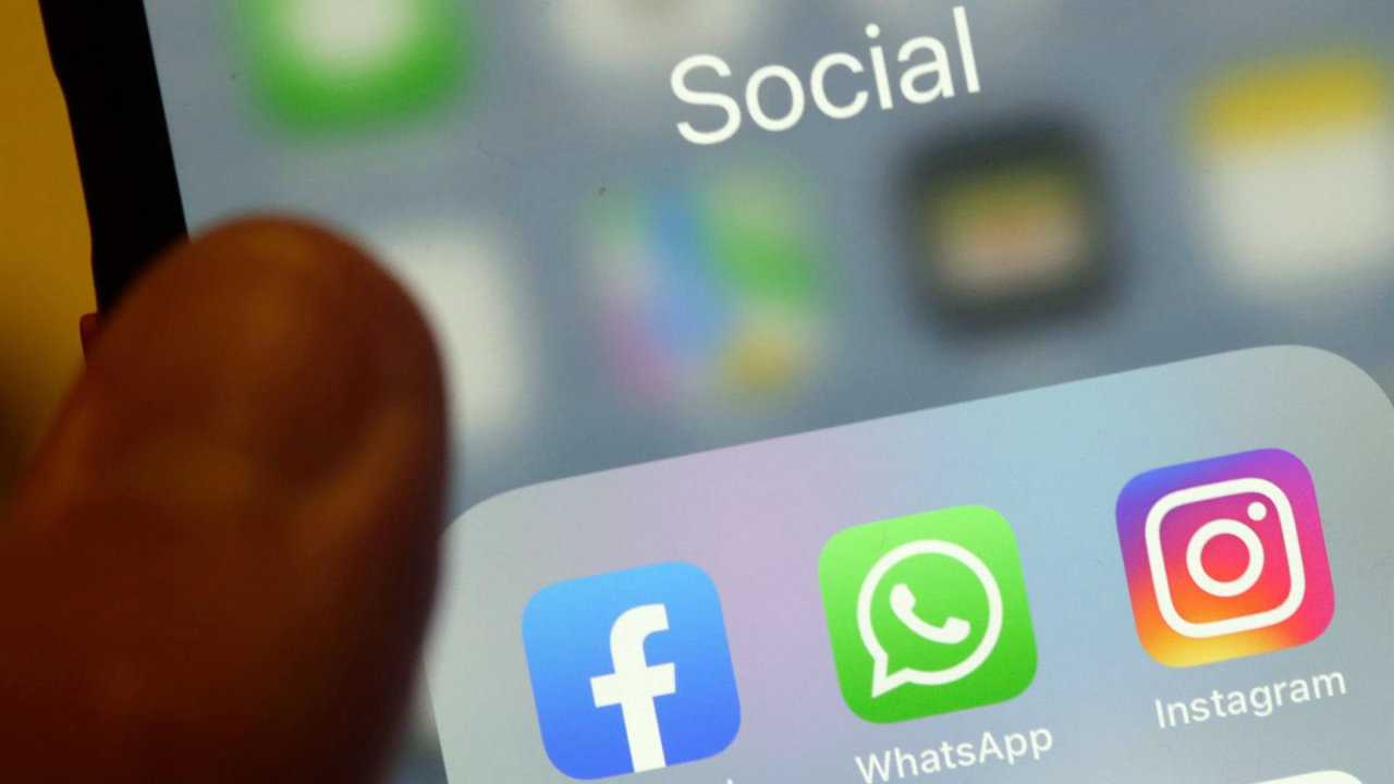 Los iconos de las aplicaciones de Facebook, Whatsapp e Instagram