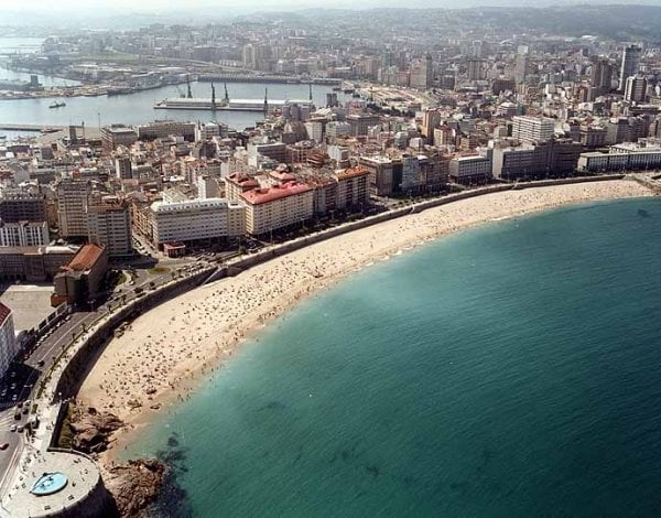 Vista aérea de A Coruña. (Archivo)