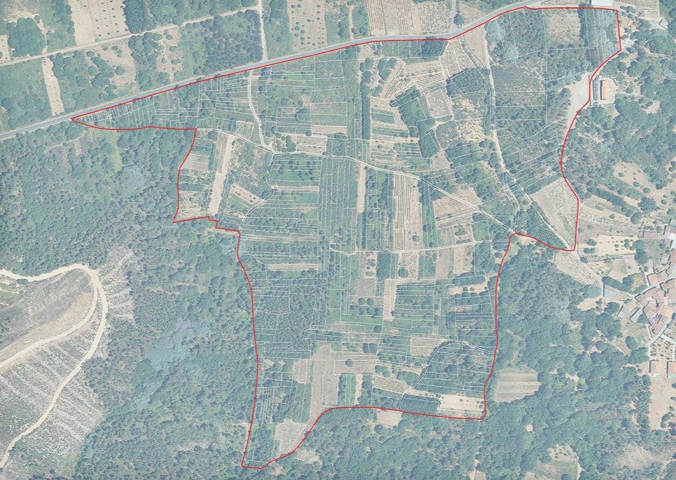 El plano del futuro polígono de Vences (Monterrei), de 22 hectáreas.