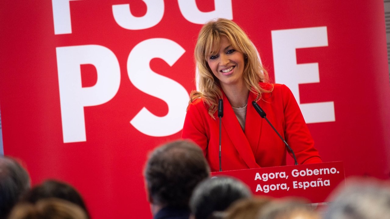 Marina Ortega durante un mitin del PSOE en Ourense el año 2019. ÓSCAR PINAL