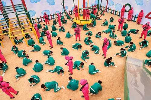<p> Fotograma de una escena de la serie “El juego del calamar”. </p>