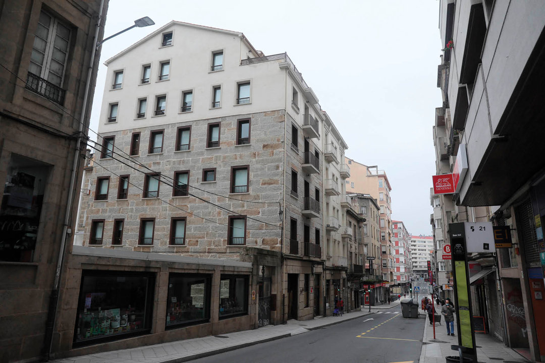 Los apartamentos Miño, en Ervedelo, una de las últimas inversiones en el sector (JOSÉ PAZ).