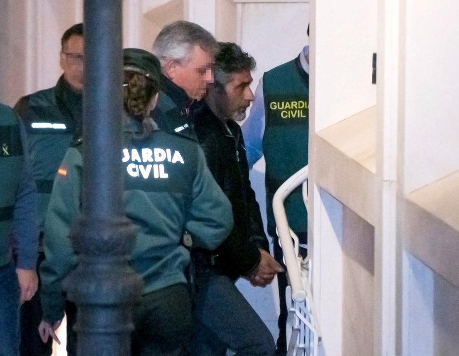 El acusado Bernardo Montoya durante su detención. (Raúl Caro)