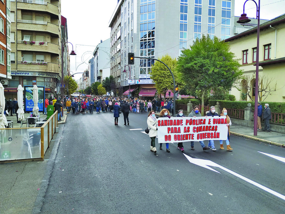 Manifestación del pasado domingo en O Barco.