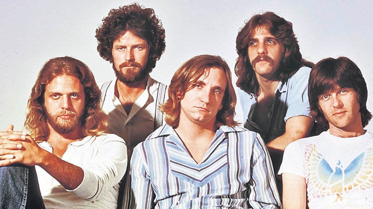 La banda británica de rock The Eagles en una imagen de 1976.