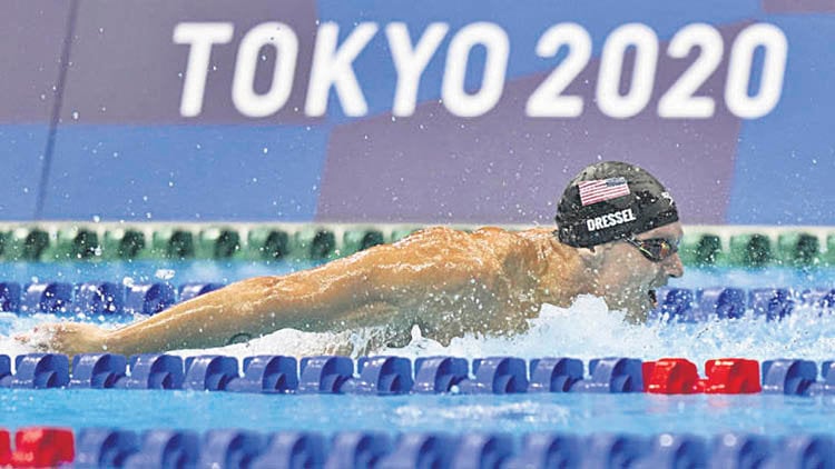 dresLos Juegos Olímpicos de Tokio fueron el acontecimiento deportivo del año, marcado por las restricciones. El nadador Caeleb Dressel fue uno de los grandes triunfadores.