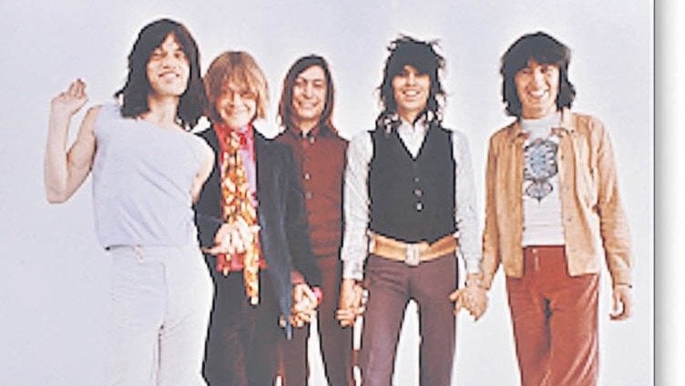 Los músicos de la banda británica, en una imagen de estudio de Ethan Russell en 1969.