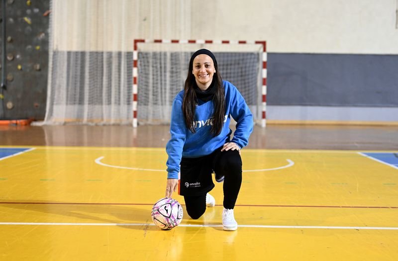 Ourense 25/1/22
Entrevista a Sara Moreno jugadora fútbol sala enviália
Fotos Martiño Pinal
