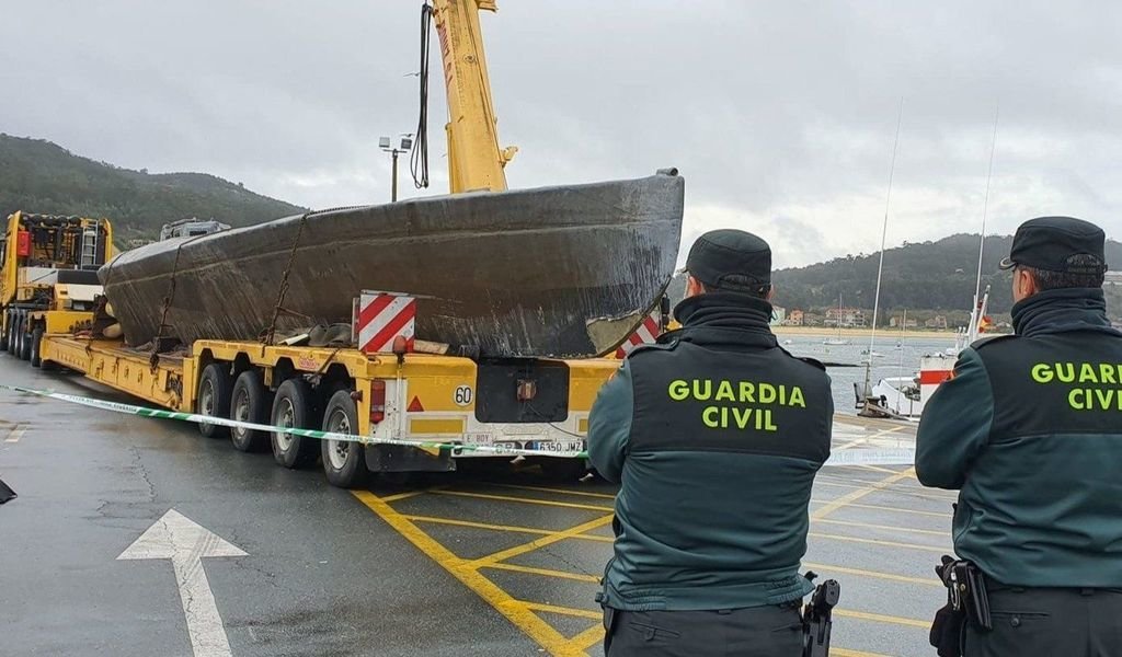 El narcosubmarino fue hallado en la Ría de Aldán a finales del año pasado con tres toneladas de cocaína.