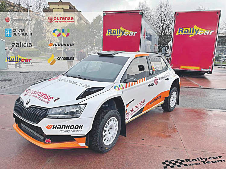 El Skoda Fabia Rally2 Evo que pilotará Javier Pardo en el Campeonato de Europa.
