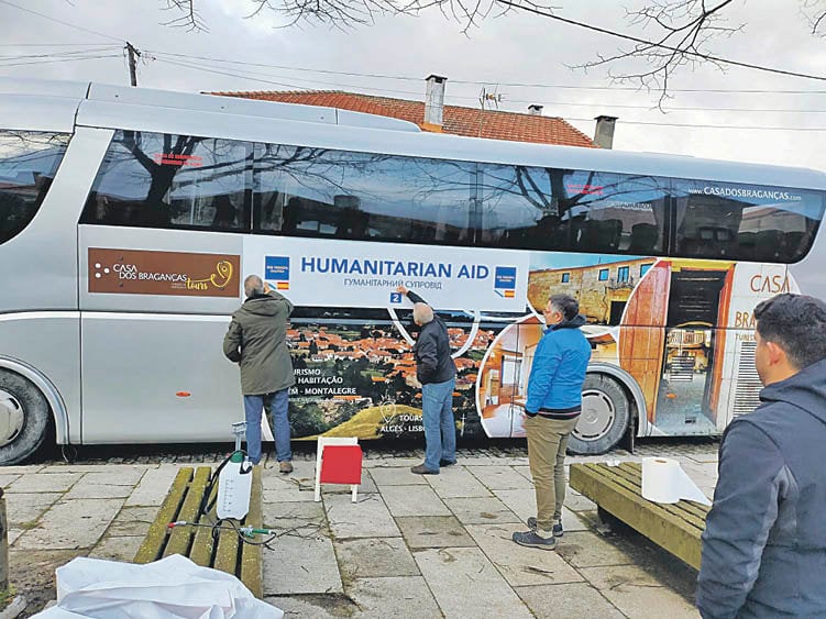 El autobús de “SOS Ternópil” que parte hoy en dirección a Polonia.