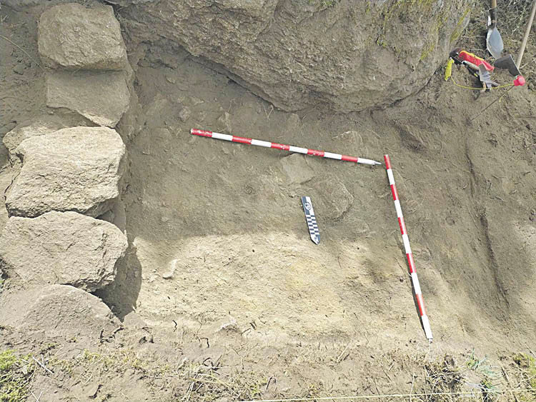 Imagen de uno de los primeros trabajos de excavación de la zona.
