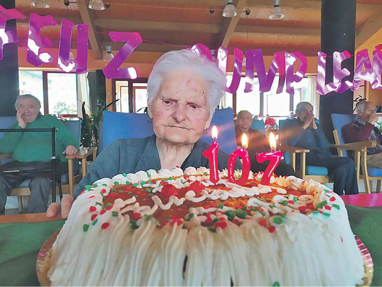 Isolina celebra sus 107 años.