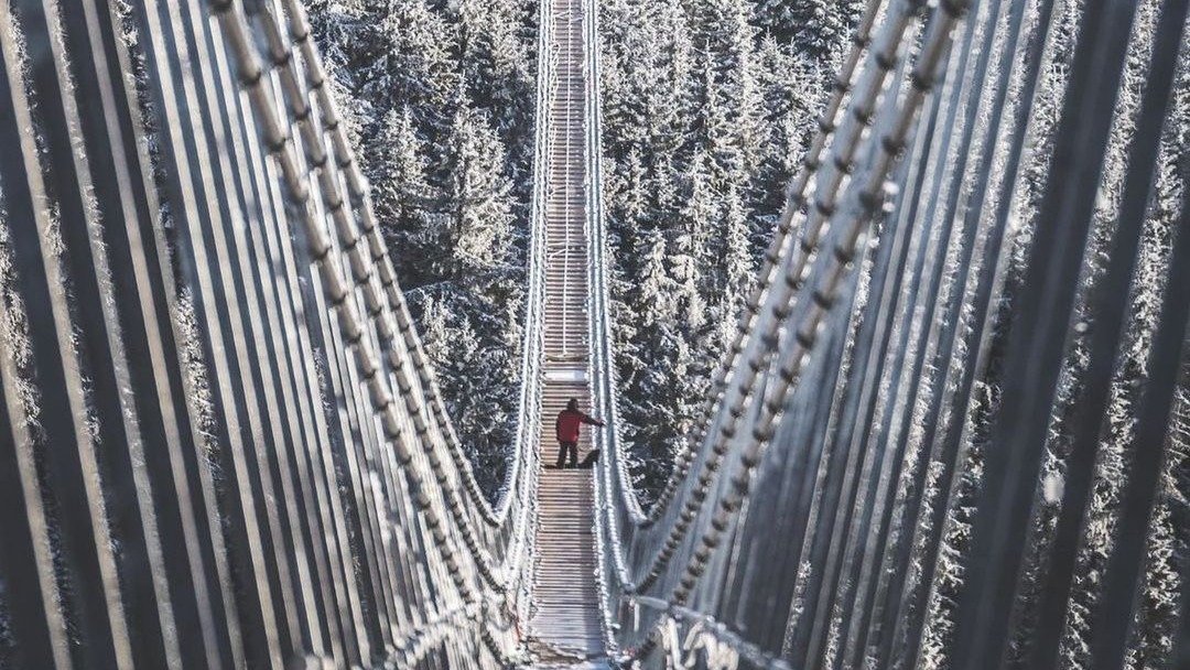 El nuevo puente colgante más largo del mundo.