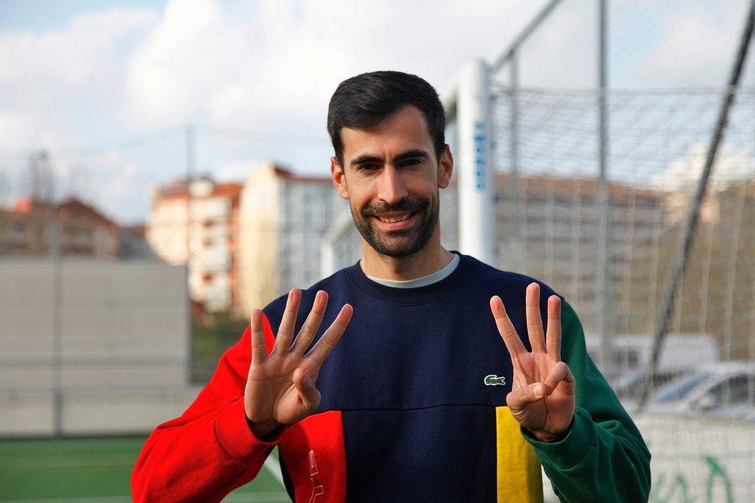 Miguel Nogueira rememora  así sus siete goles al Mugares.(MIGUEL ÁNGEL)