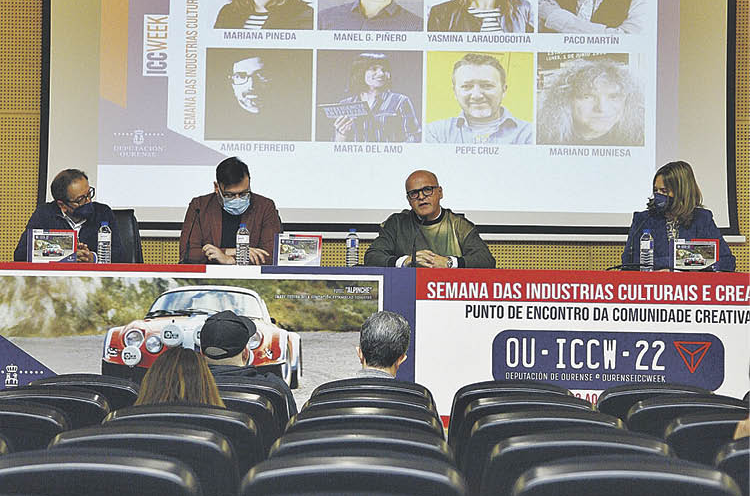 Aurelio Gómez Villar, Juan Rivas, Manuel Baltar y Susan Ramos, en la presentación.